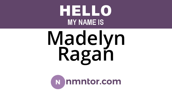 Madelyn Ragan