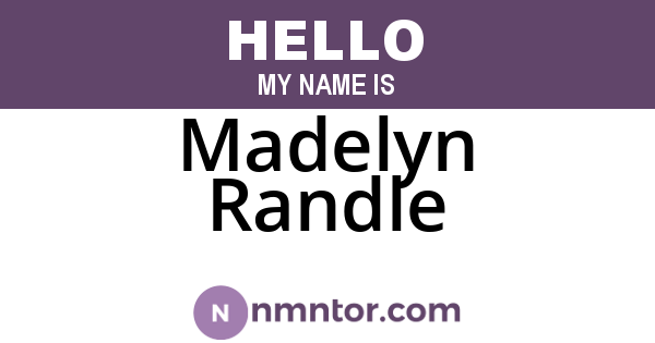 Madelyn Randle