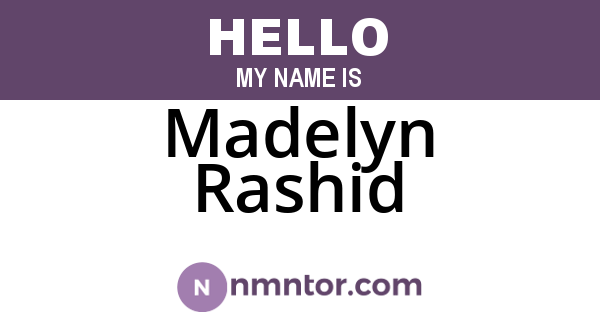 Madelyn Rashid