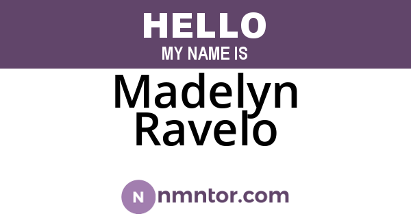 Madelyn Ravelo