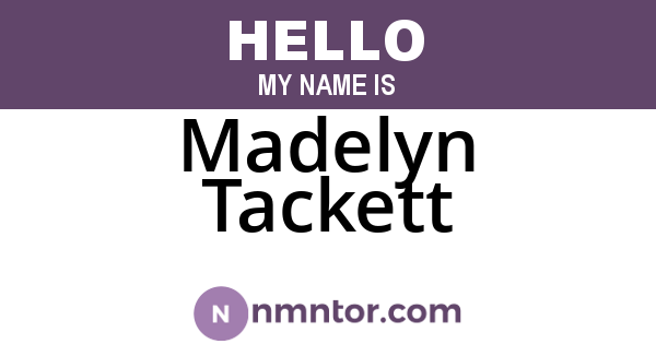Madelyn Tackett