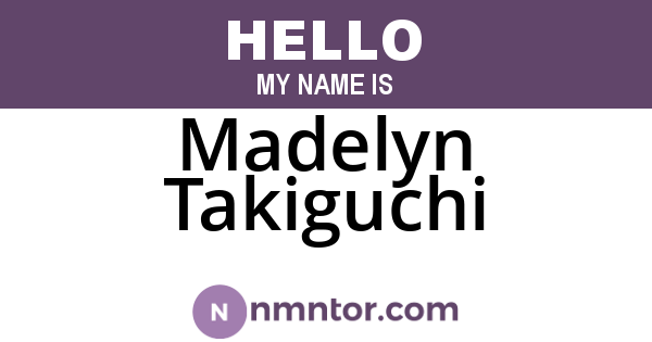 Madelyn Takiguchi