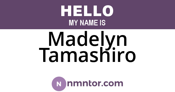 Madelyn Tamashiro