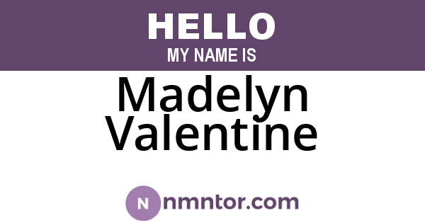 Madelyn Valentine