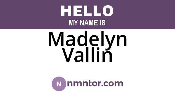 Madelyn Vallin