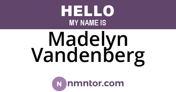 Madelyn Vandenberg