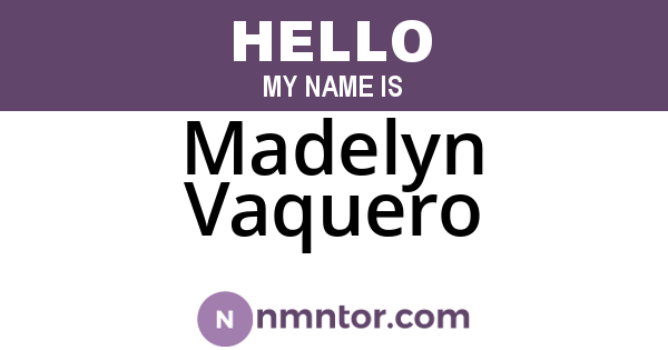 Madelyn Vaquero