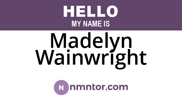 Madelyn Wainwright