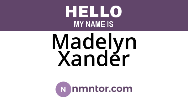 Madelyn Xander