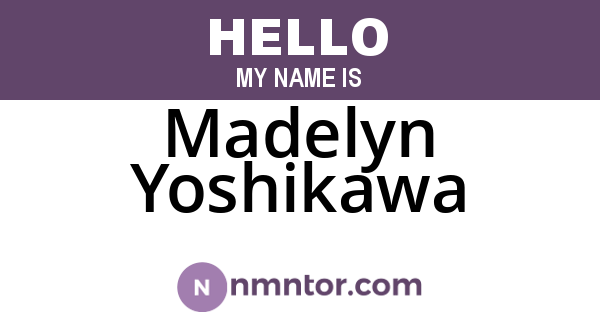 Madelyn Yoshikawa