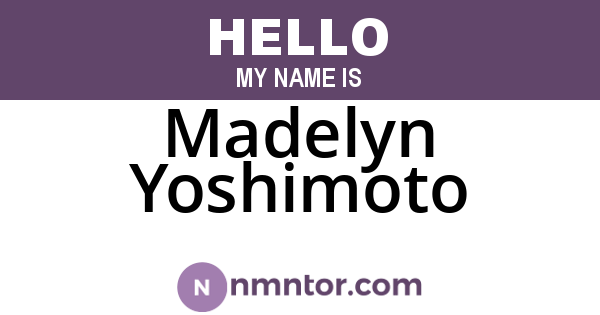 Madelyn Yoshimoto