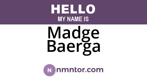 Madge Baerga