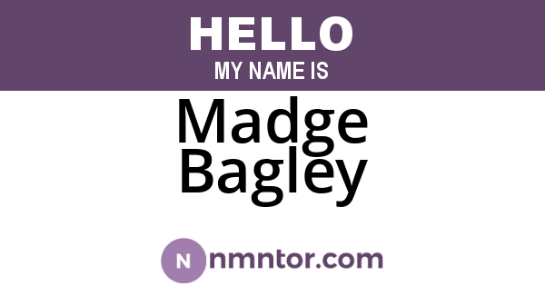 Madge Bagley