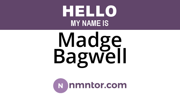 Madge Bagwell