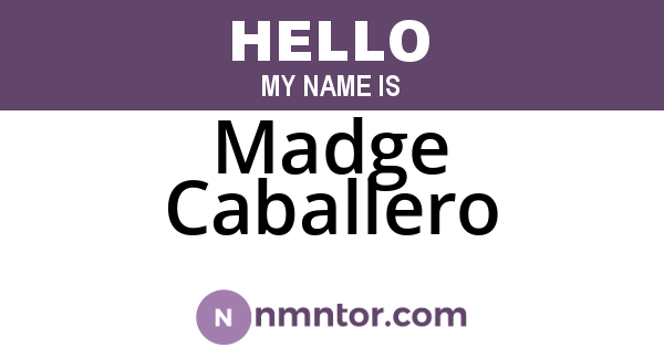 Madge Caballero