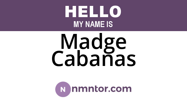 Madge Cabanas