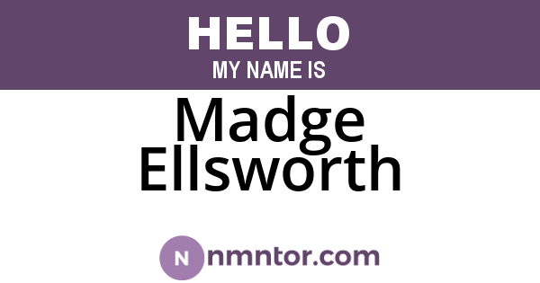 Madge Ellsworth