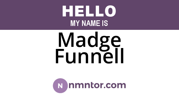 Madge Funnell
