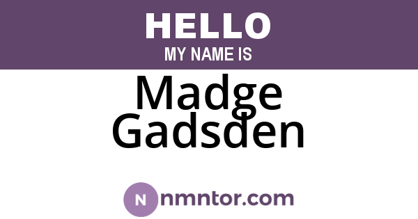 Madge Gadsden