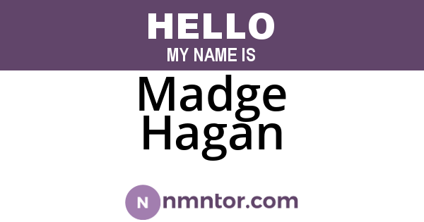 Madge Hagan