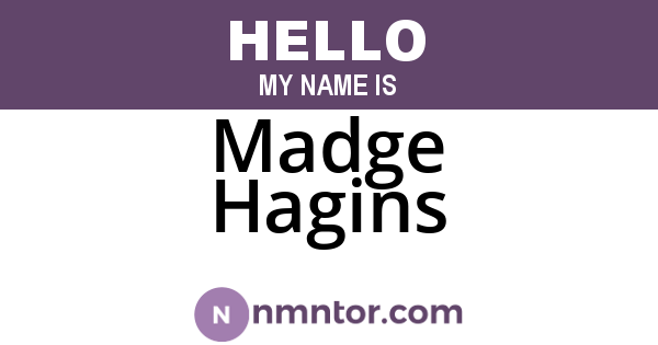 Madge Hagins
