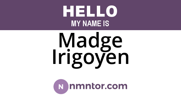 Madge Irigoyen