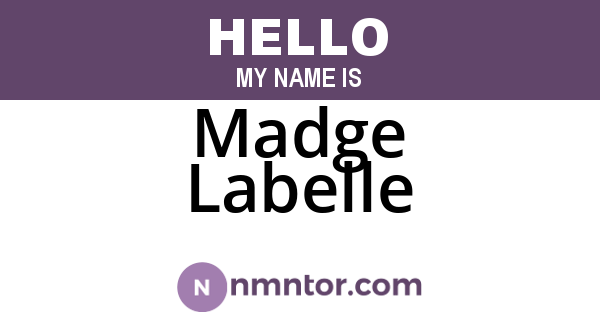 Madge Labelle