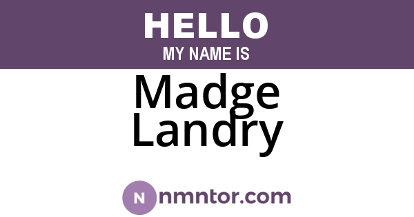 Madge Landry