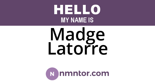 Madge Latorre