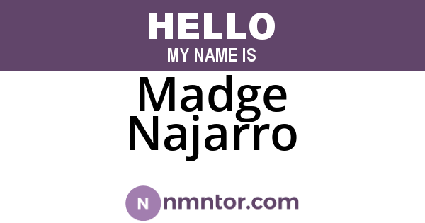 Madge Najarro
