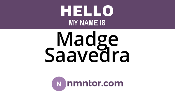 Madge Saavedra