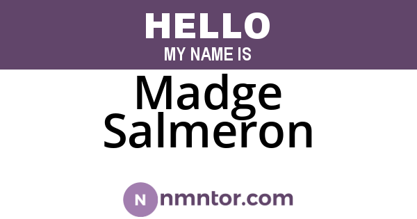 Madge Salmeron