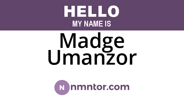 Madge Umanzor