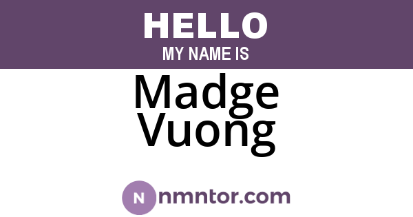 Madge Vuong