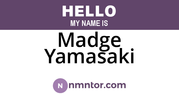Madge Yamasaki