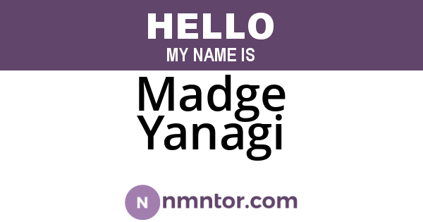Madge Yanagi