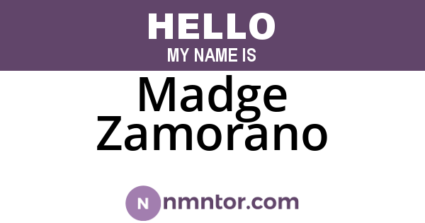 Madge Zamorano