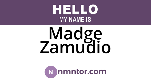 Madge Zamudio