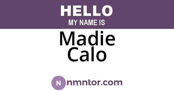 Madie Calo