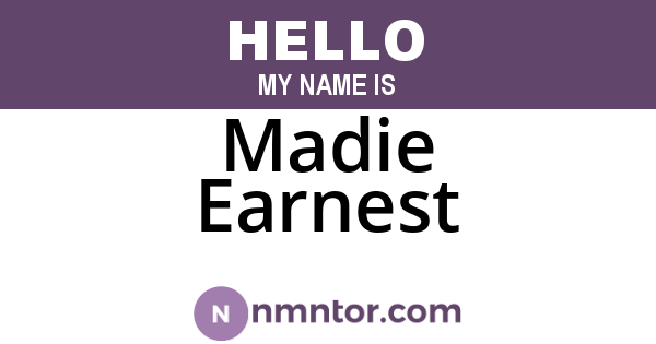 Madie Earnest