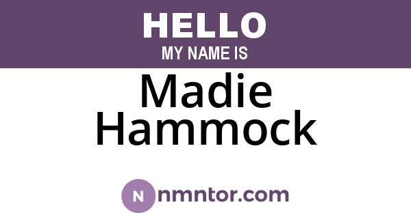 Madie Hammock