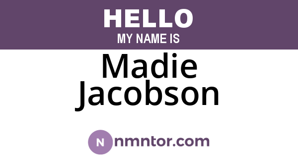 Madie Jacobson