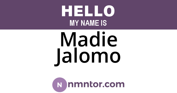 Madie Jalomo