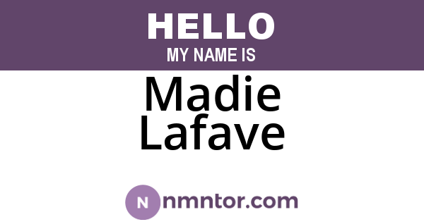 Madie Lafave