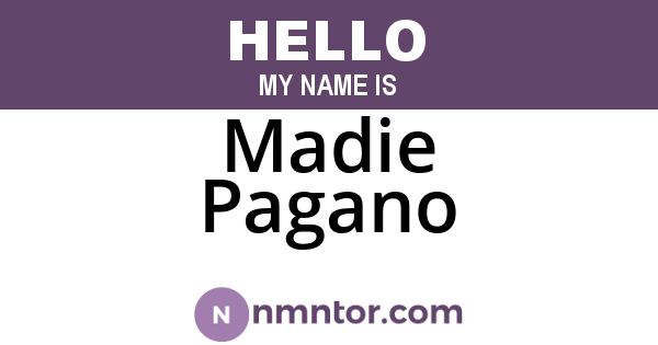 Madie Pagano