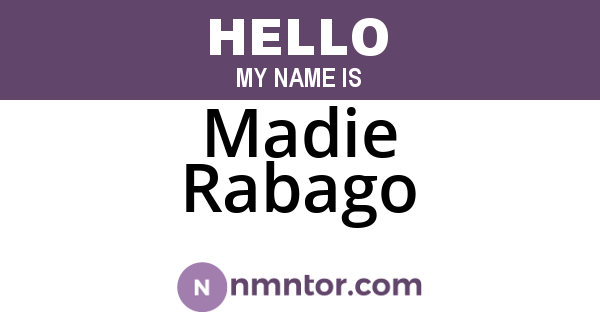 Madie Rabago