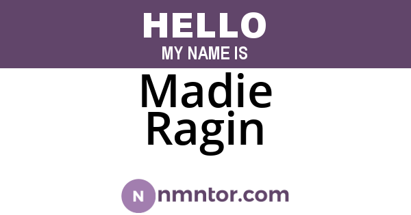 Madie Ragin