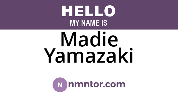 Madie Yamazaki