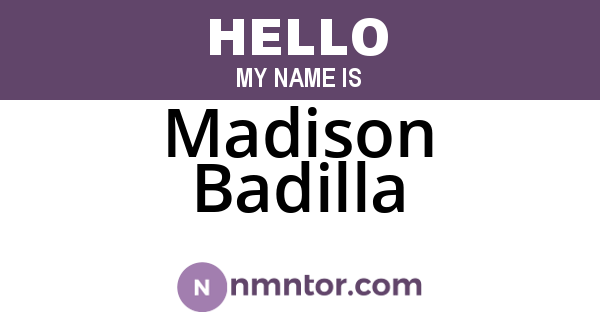 Madison Badilla