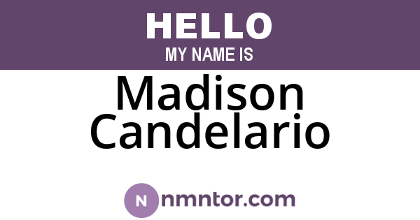 Madison Candelario